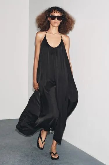 Атласное платье-комбинация ZW COLLECTION