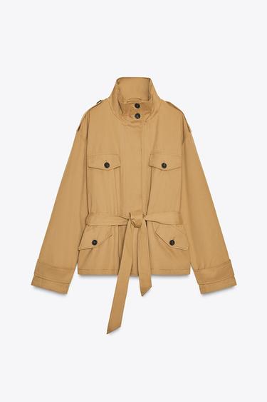 Zara Короткий тренч купить с доставкой.