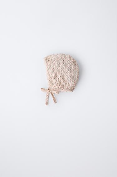 Zara Кружевная бахрома из хлопковой газы с цветочным узором