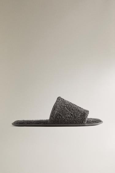 Zara Тапочки для ванной из футера купить с доставкой.