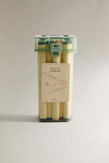 Zara Маркеры с двойным наконечником (упаковка из 12 штук)