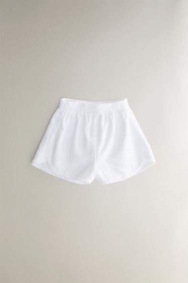 Zara Шорты из дополнительно мягкого махрового полотна купить с доставкой.
