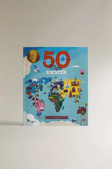 Детская книга 50 карт мира (на английском языке)
