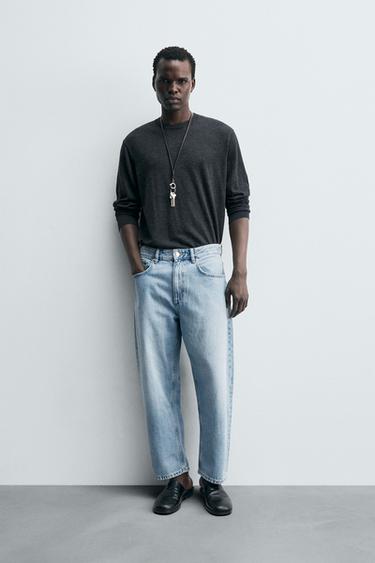 Zara Джинсы TAPERED WIDE FIT купить с доставкой.