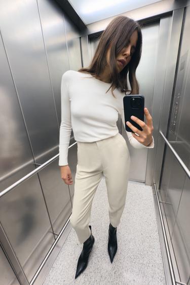 Zara Брюки с высокой посадкой купить с доставкой.