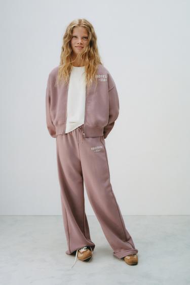 Zara Спортивные брюки WIDE LEG из мягкой ткани