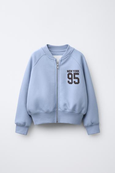 Zara Бомбер из флиса JOGGING