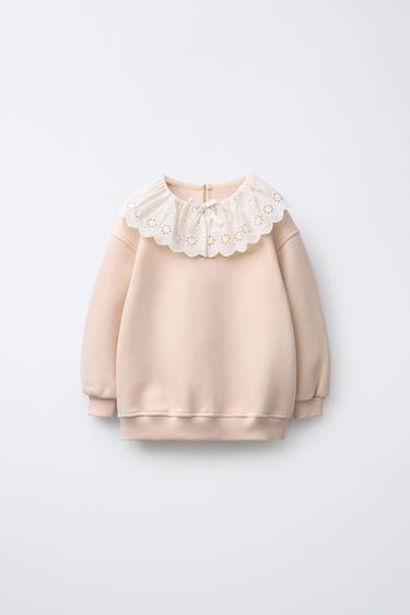 Zara Толстовка с комбинированным воротником купить с доставкой.