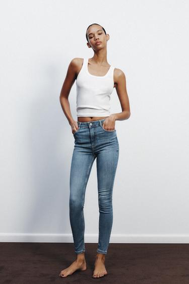 Zara Джинсы TRF SKINNY с высокой посадкой купить с доставкой.