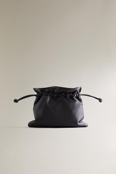Zara Сумка среднего размера из сатина купить с доставкой.