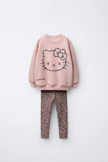 Комплект толстовка и леггинсы с цветами HELLO KITTY © SANRIO