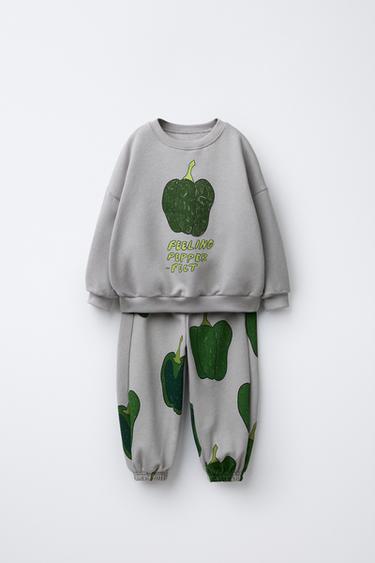 Zara Комплект для бега, толстовка и джоггеры с принтом купить с доставкой.