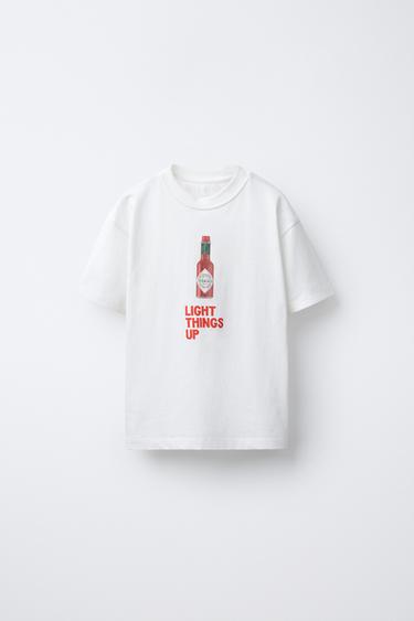Zara Футболка с принтом TABASCO ® купить с доставкой.