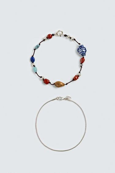 Zara Набор из двух контрастных браслетов