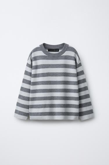 Zara Трикотажная футболка в полоску купить с доставкой.