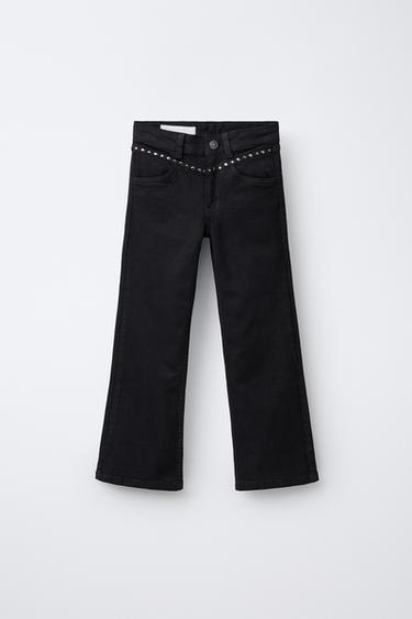 Zara Брюки FLARE с заклепками купить с доставкой.