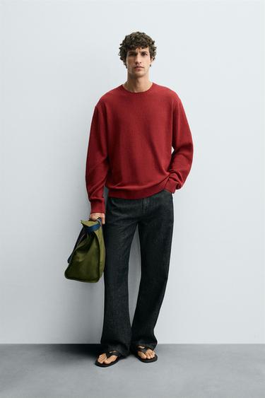 Zara Свитер RELAXED FIT структурный