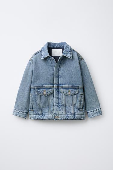 Zara Утепленная джинсовая куртка купить с доставкой.