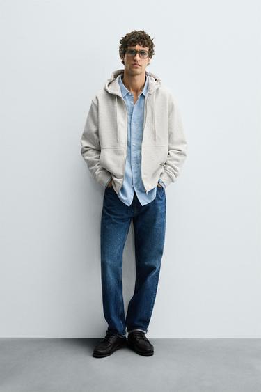 Zara Толстовка с капюшоном на молнии