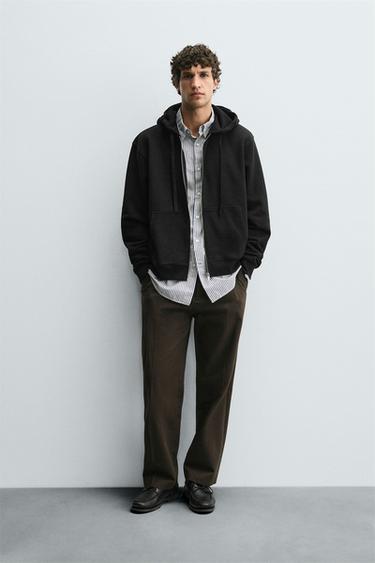 Zara Толстовка с капюшоном на молнии