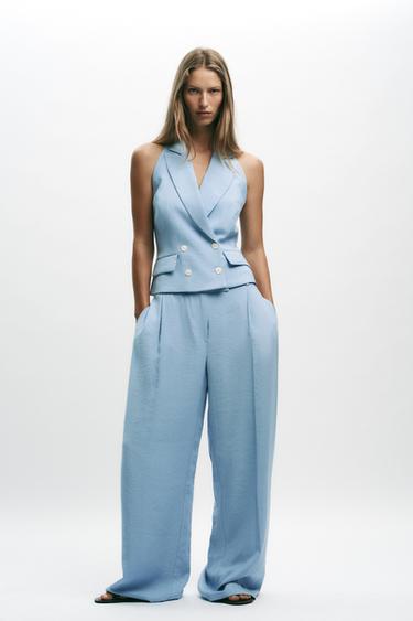 Zara Жилет-халтер на запáхе