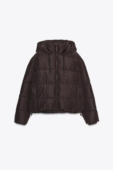 Zara Непромокаемый ветрозащитный короткий стеганый анорак купить с доставкой.