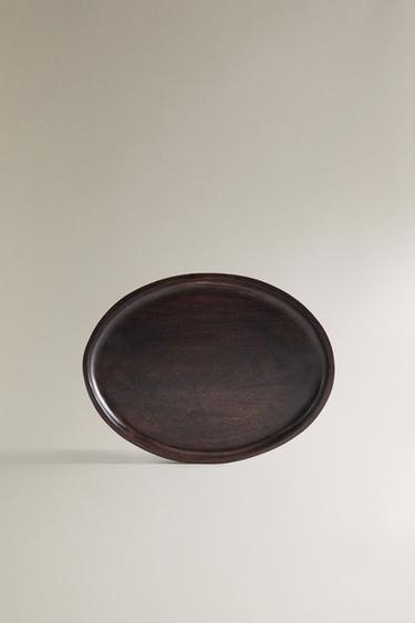 Zara Деревянный поднос с поднятым краем