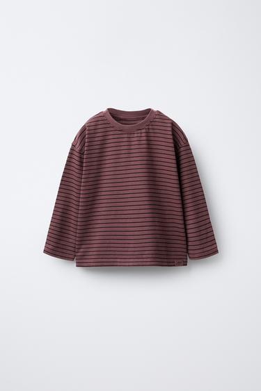 Zara Футболка в полоску с логотипом купить с доставкой.