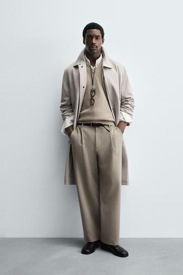 Zara Брюки RELAXED FIT со складками