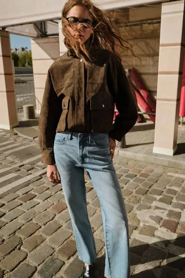 Джинсы Z.03 REGULAR FIT с высокой посадкой и удлиненными брючинами