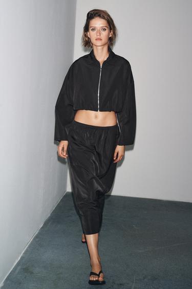 Zara Укороченная куртка — ZW COLLECTION