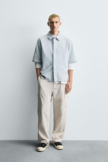 Zara Брюки-карго STRAIGHT FIT купить с доставкой.
