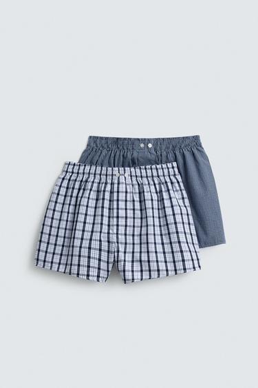 Zara Комбинированный набор из 2-х трусов-боксеров из поплина купить с доставкой.
