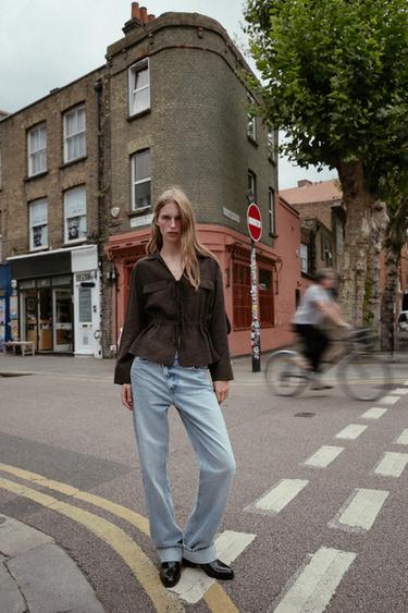 Zara Рубашка с завязками купить с доставкой.
