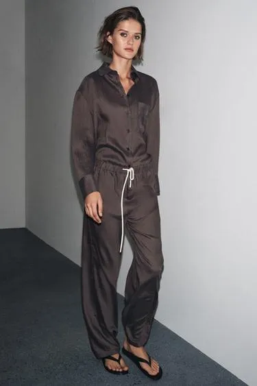 Полосатые брюки в пижамном стиле — ZW COLLECTION