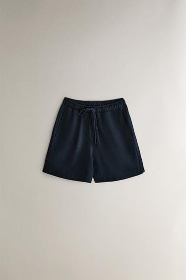Zara Хлопковые шорты купить с доставкой.