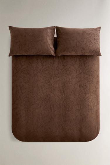 Zara Покрывало из хлопка и льна