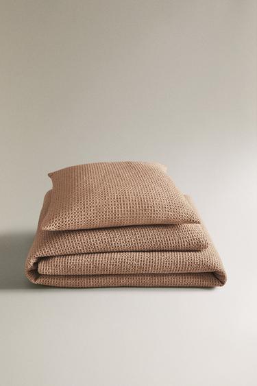 Zara Одеяло из хлопка мини вафельного плетения купить с доставкой.