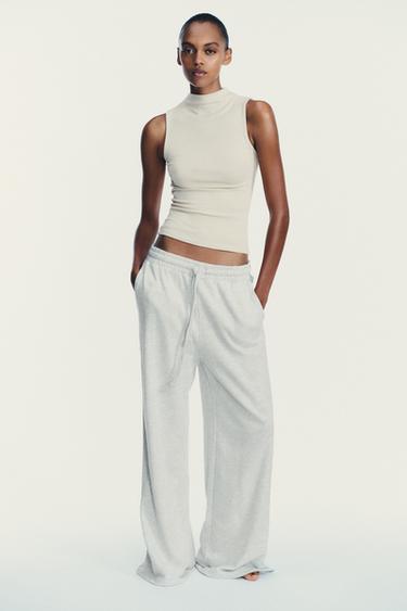 Zara Топ из хлопка и модала