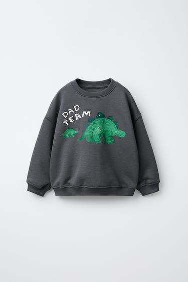 Zara Толстовка с принтом «динозавр» купить с доставкой.