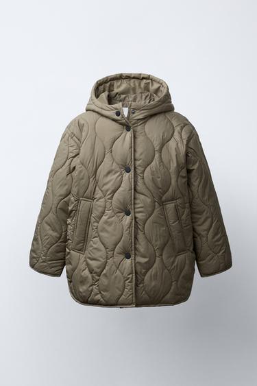 Zara Длинная легкая стеганая куртка купить с доставкой.
