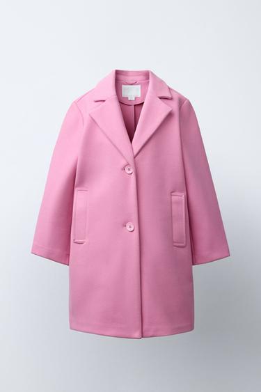 Zara Базовое пальто из шерстяной ткани купить с доставкой.