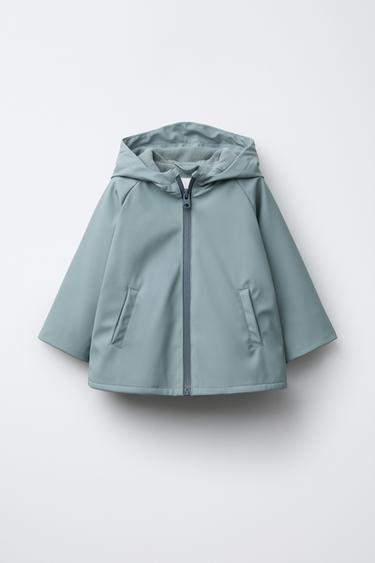 Zara Прорезиненная куртка WATER REPELLENT