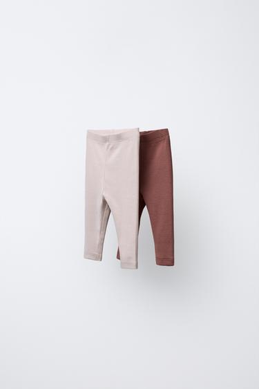 Zara Набор из двух однотонных легинсов купить с доставкой.