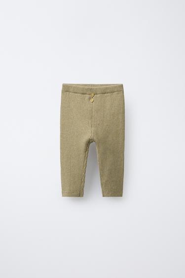 Zara Легинсы в рубчик с пуговицами купить с доставкой.