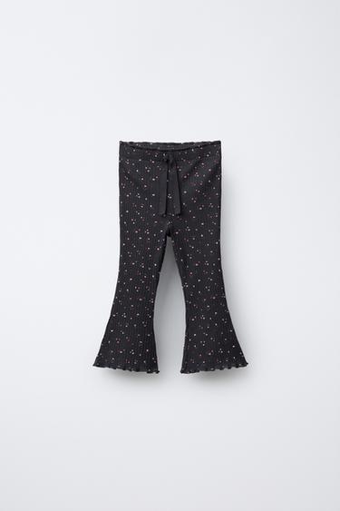 Zara Легинсы FLARE с цветами купить с доставкой.
