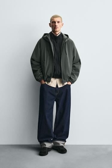 Zara Куртка из высокотехнологичной ткани с капюшоном купить с доставкой.
