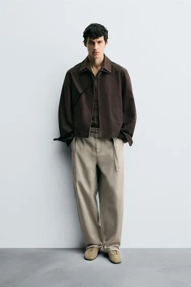 Брюки WIDE BALLOON FIT с ремнем