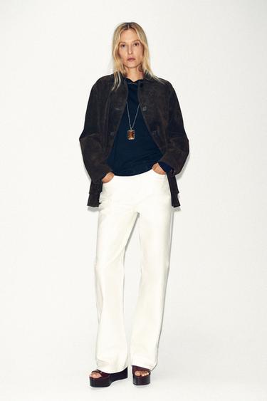 Zara Куртка из 100% замши