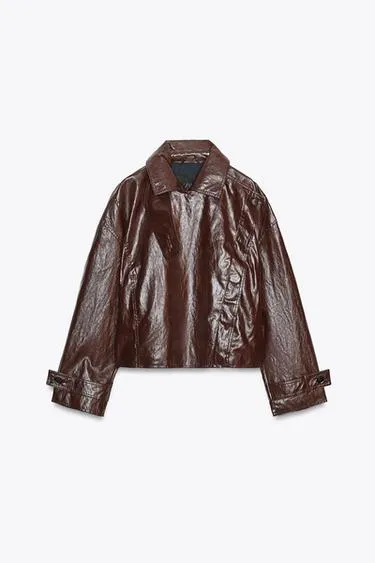 Куртка с блестящей тканью — ZW COLLECTION